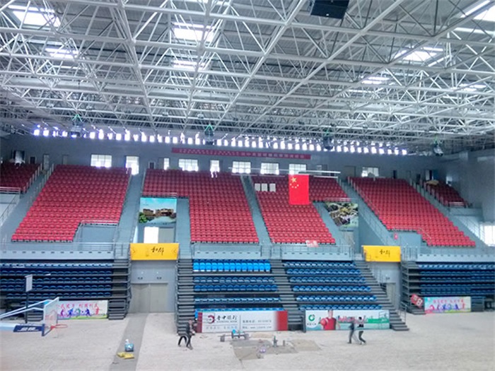 东方电厂体育馆网架加工